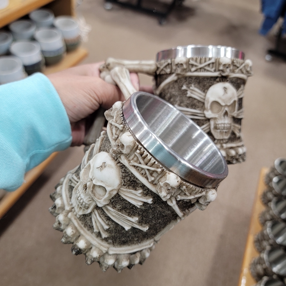 2pcs Mug Skull Mug Drinkware, Decor, Renaissance Attire
